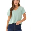 Ada Triblend V-Neck Tee