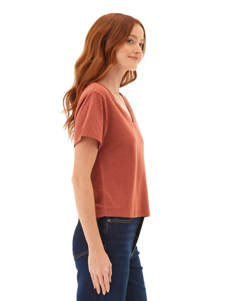 Ada Triblend V-Neck Tee