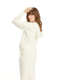 Alyce Fuzzy Knit Hoodie
