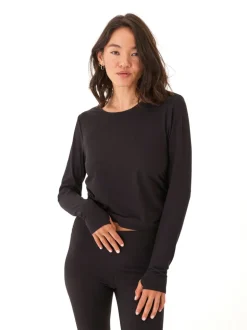 Amabella Heather Luxe Jersey Ruched Long Sleeve