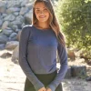 Amabella Heather Luxe Jersey Ruched Long Sleeve
