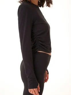 Amabella Heather Luxe Jersey Ruched Long Sleeve