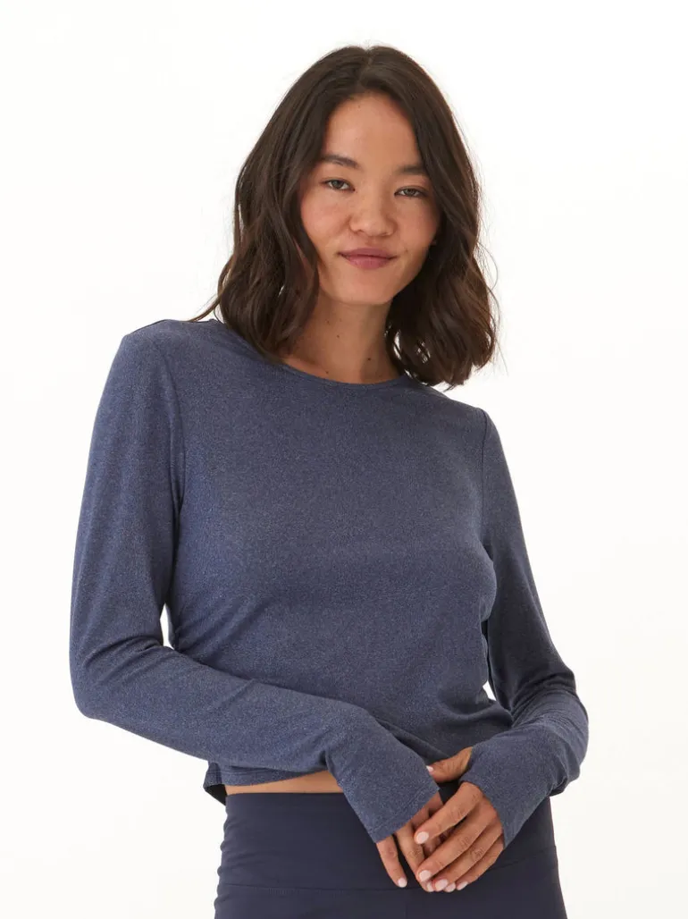 Amabella Heather Luxe Jersey Ruched Long Sleeve