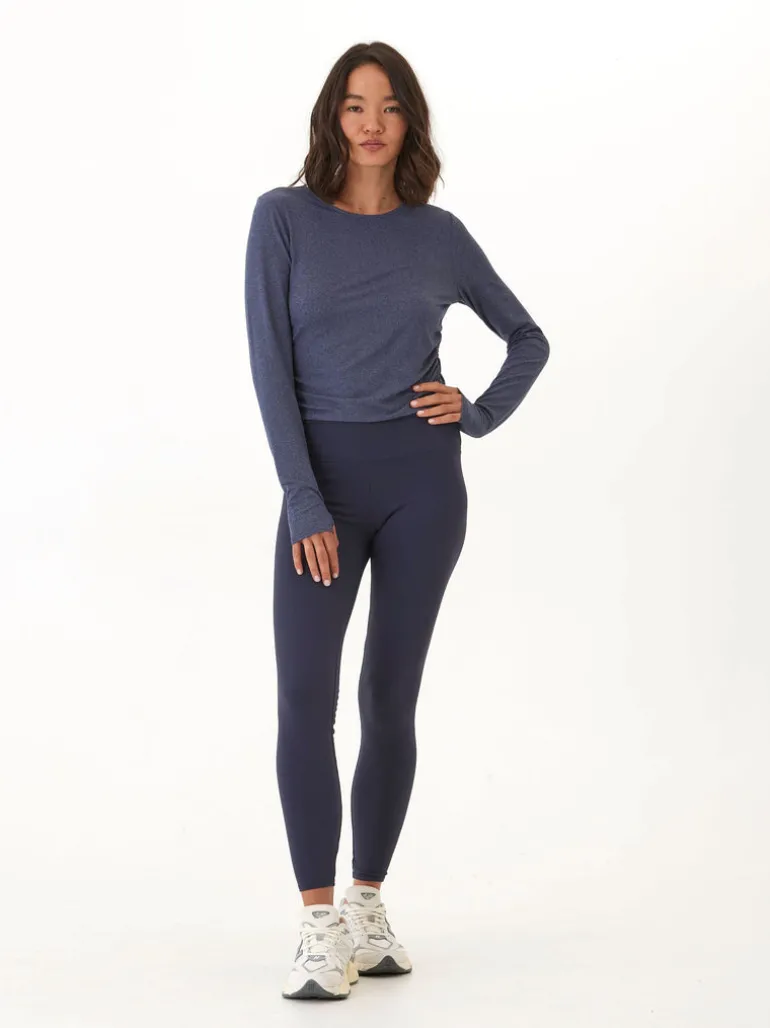 Amabella Heather Luxe Jersey Ruched Long Sleeve