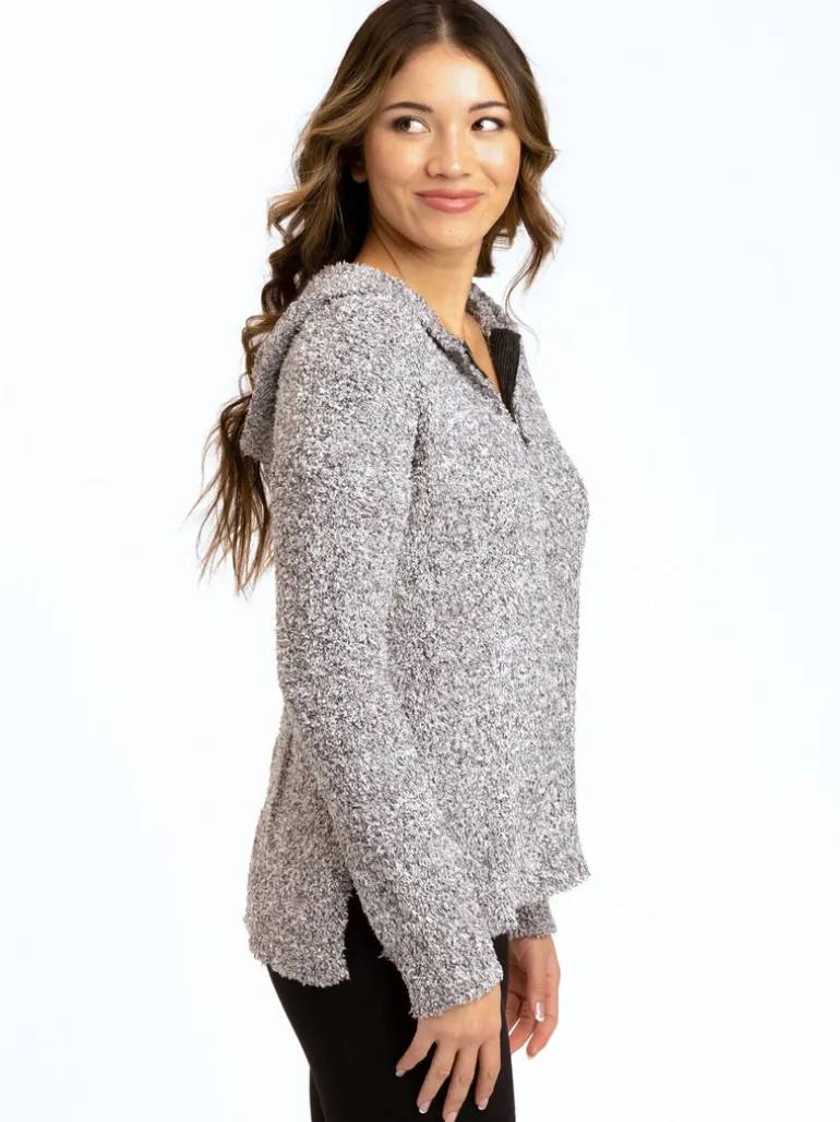 Anita Cozy Boucle Full Zip Sweater Hoodie