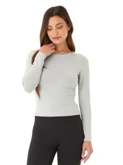Audra Luxe Jersey 2-Way Long Sleeve Twist Top