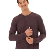 Austin Triblend 2 Button Long Sleeve Henley
