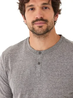 Austin Triblend 2 Button Long Sleeve Henley