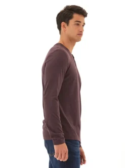 Austin Triblend 2 Button Long Sleeve Henley