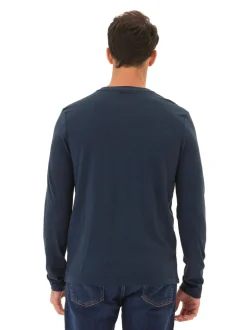 Austin Triblend 2 Button Long Sleeve Henley