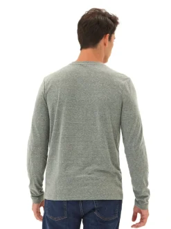 Austin Triblend 2 Button Long Sleeve Henley