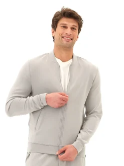 Bartow Sueded Modal Zip Jacket