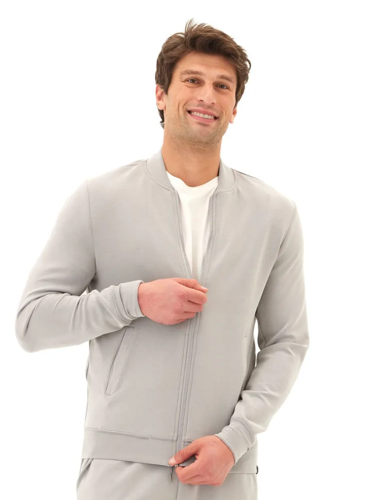 Bartow Sueded Modal Zip Jacket