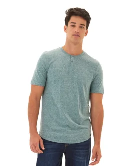 Baseline Short Sleeve Triblend Henley