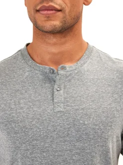 Baseline Short Sleeve Triblend Henley