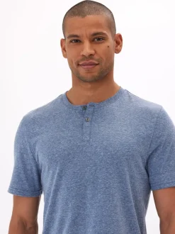 Baseline Short Sleeve Triblend Henley