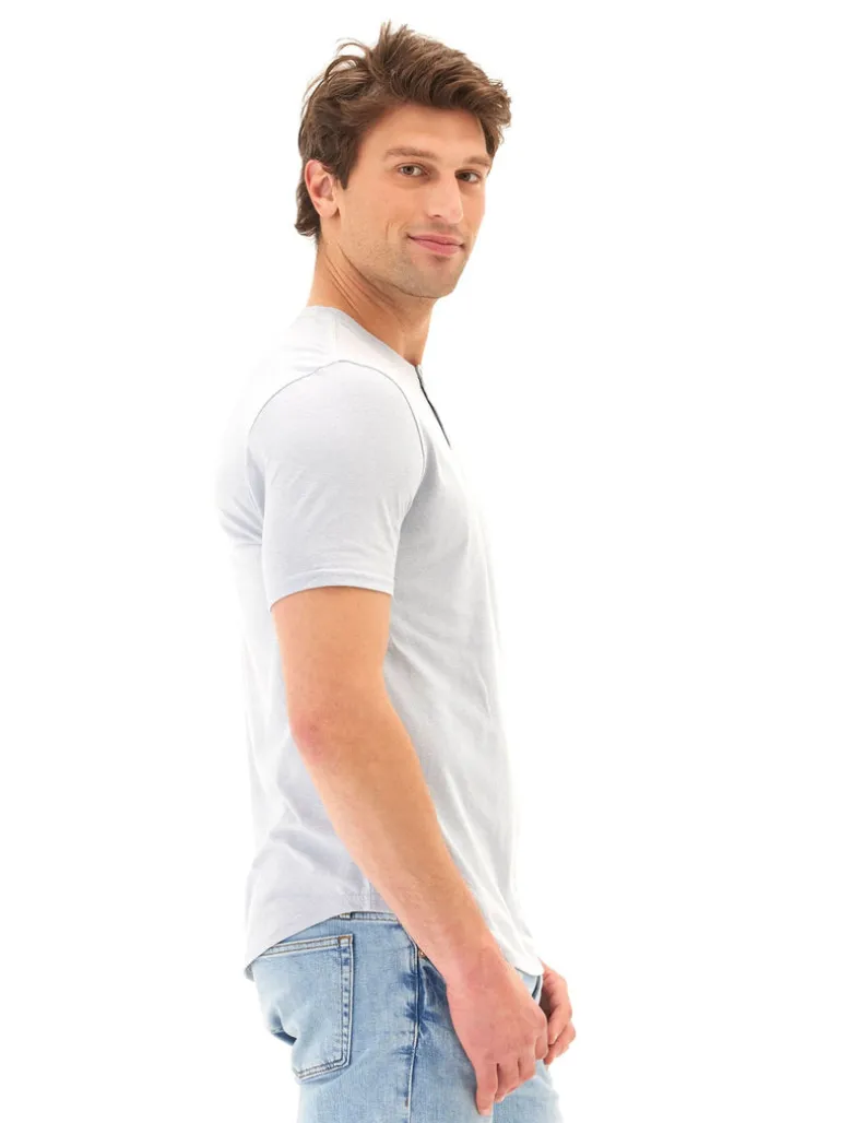 Baseline Short Sleeve Triblend Henley