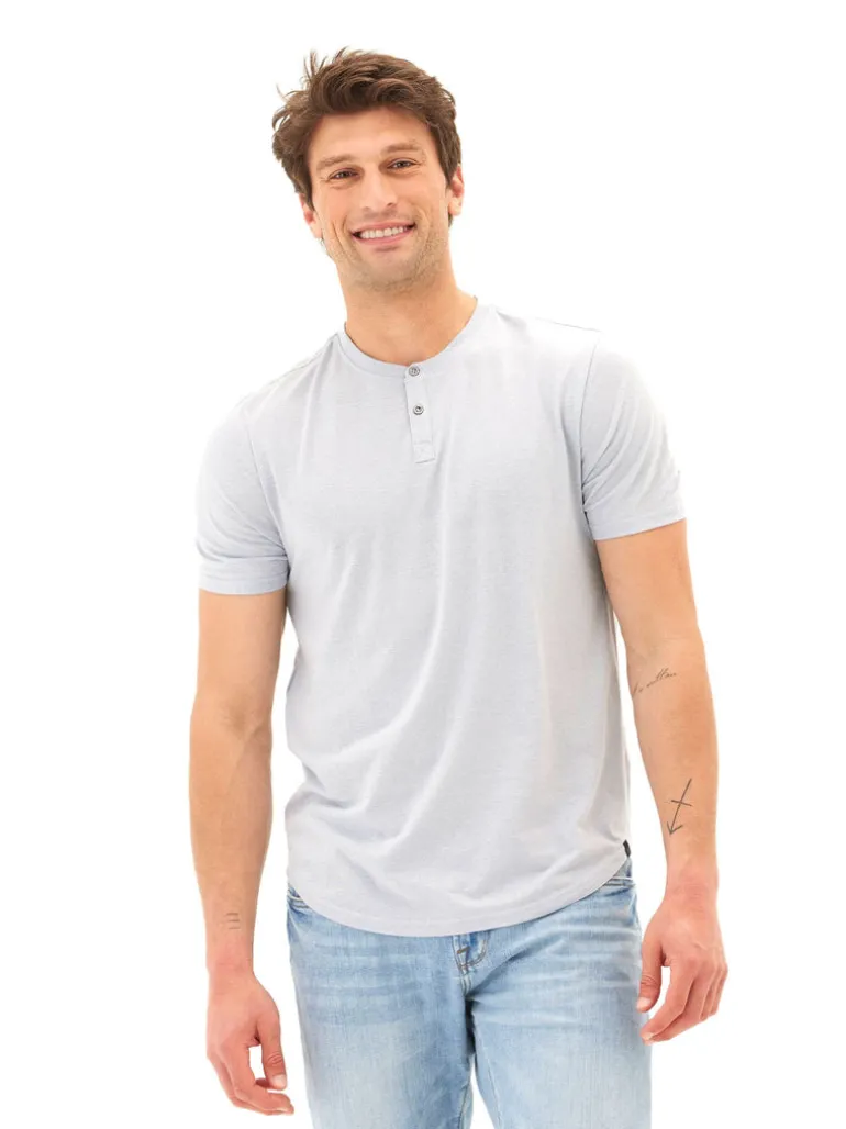 Baseline Short Sleeve Triblend Henley