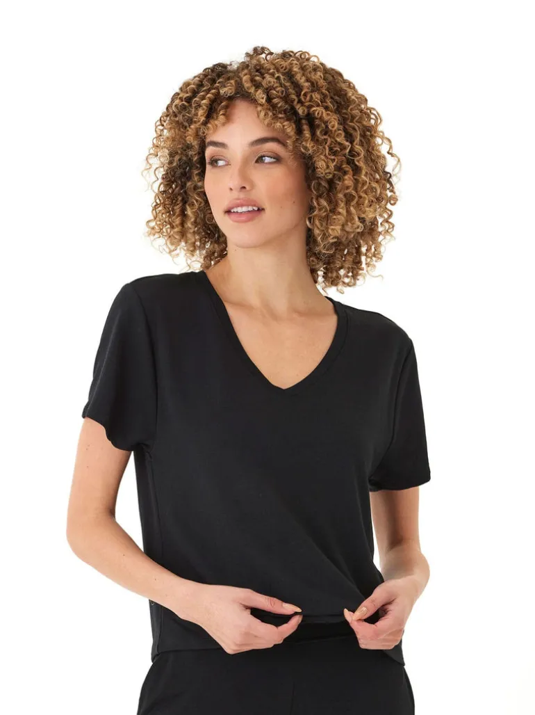 Bettine Modal Terry V-Neck Tee