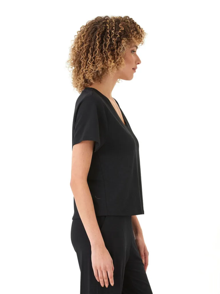 Bettine Modal Terry V-Neck Tee