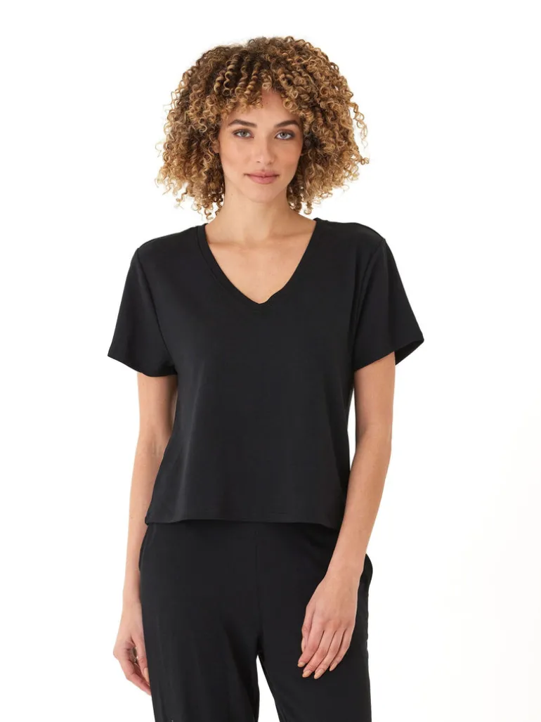 Bettine Modal Terry V-Neck Tee