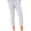 Bex Feather Fleece Panel Crop Jogger 23"