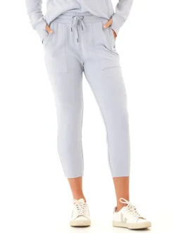 Bex Feather Fleece Panel Crop Jogger 23"