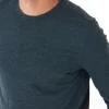 Black Fleck Triblend Long Sleeve Crew