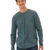 Black Fleck Triblend Long Sleeve Crew