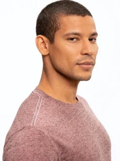 Black Fleck Triblend Long Sleeve Crew