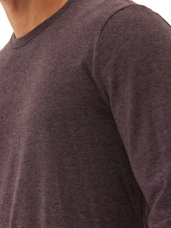 Black Fleck Triblend Long Sleeve Crew