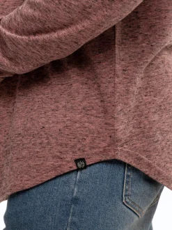 Black Fleck Triblend Long Sleeve Crew