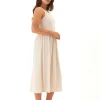Bridget Smocked Jersey Midi Dress