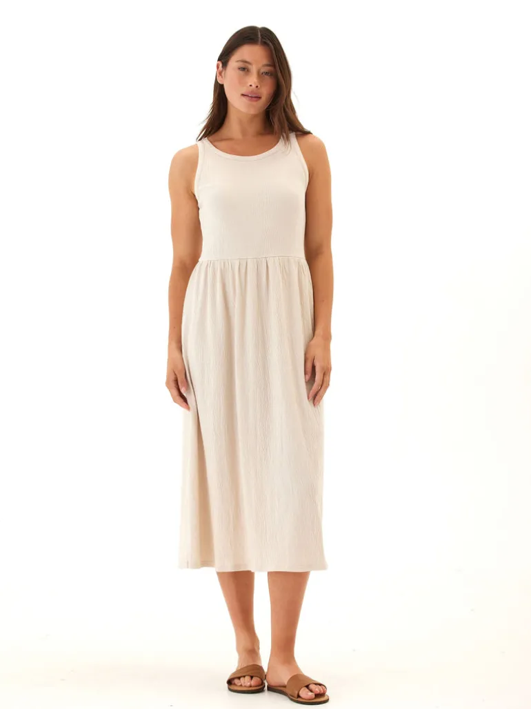 Bridget Smocked Jersey Midi Dress