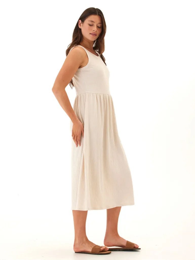 Bridget Smocked Jersey Midi Dress