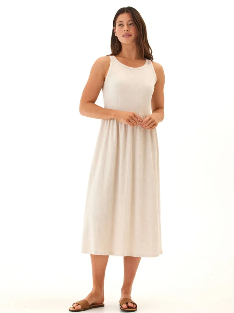 Bridget Smocked Jersey Midi Dress