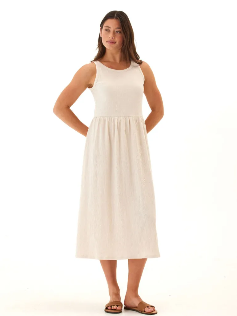 Bridget Smocked Jersey Midi Dress