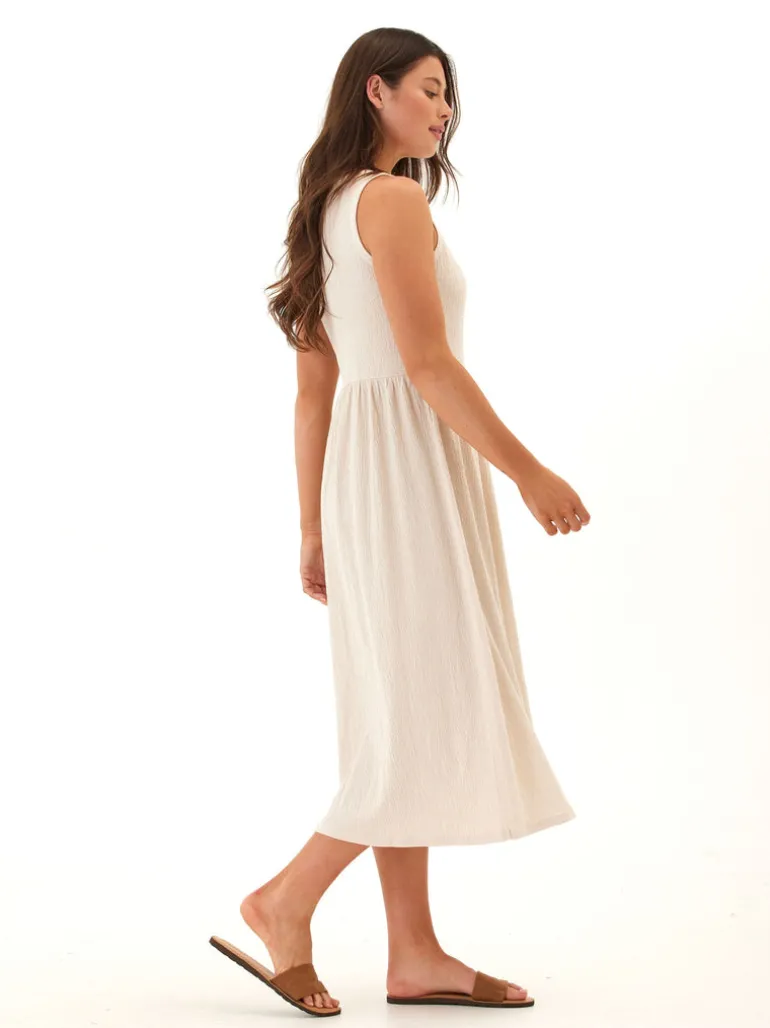 Bridget Smocked Jersey Midi Dress