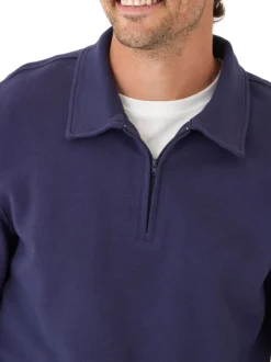 Briggs Knit Jacquard 1/4 Zip Pullover