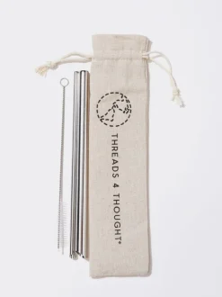 Cancel Plastic Reusable Straw Set