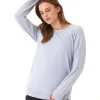 Cannon Feather Fleece Tulip Hem Tunic Sweatshirt