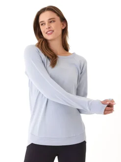 Cannon Feather Fleece Tulip Hem Tunic Sweatshirt