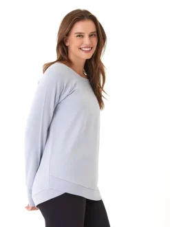 Cannon Feather Fleece Tulip Hem Tunic Sweatshirt
