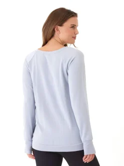 Cannon Feather Fleece Tulip Hem Tunic Sweatshirt