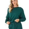 Cathy Boyfriend Feather Fleece Pullover