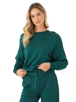 Cathy Boyfriend Feather Fleece Pullover