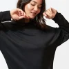Cathy Boyfriend Feather Fleece Pullover