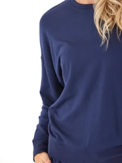 Cathy Boyfriend Feather Fleece Pullover