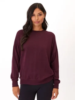 Cathy Boyfriend Feather Fleece Pullover