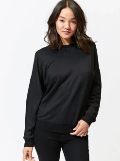 Cathy Boyfriend Feather Fleece Pullover